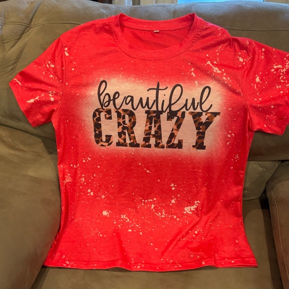 Beautiful Crazy Tshirt  EUC - Picture 1 of 6